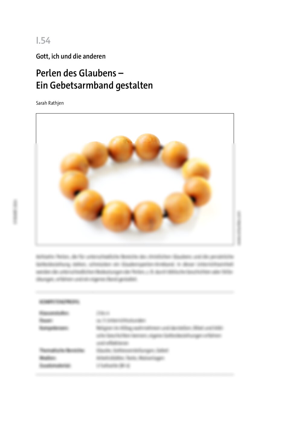 Perlen des Glaubens  - Seite 1