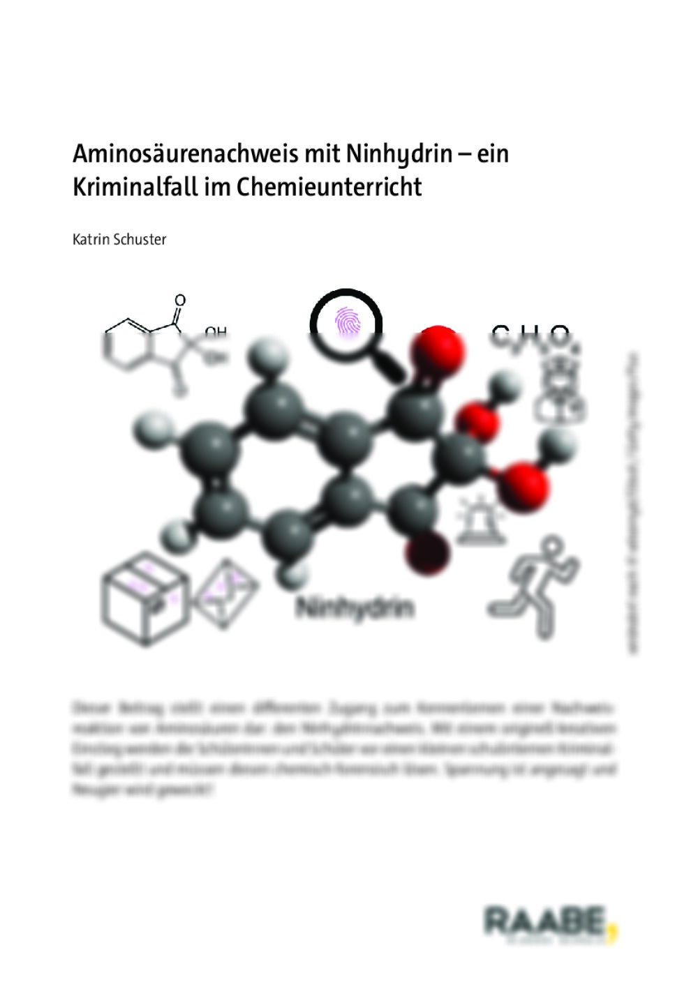 Aminosäurenachweis mit Ninhydrin - Seite 1