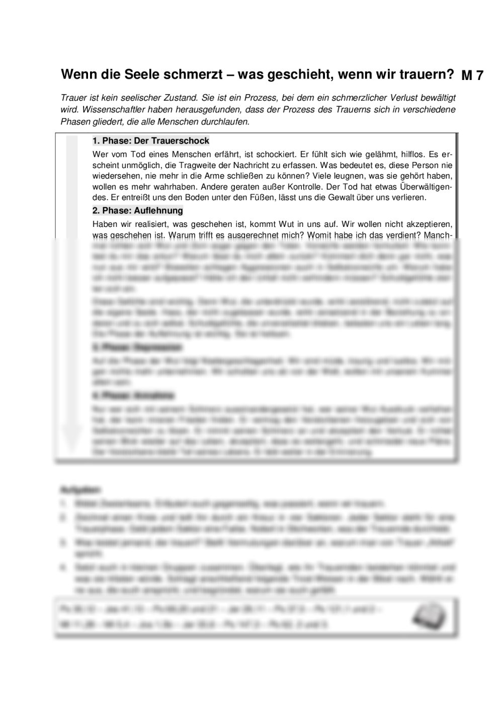 Tod Und Sterben Unterrichtsmaterial Pdf Über Sterben und Tod sprechen | RAAbits Online