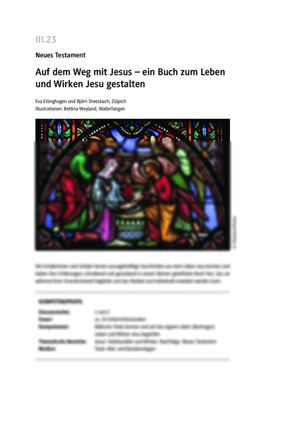 Ein Buch zum Wirken Jesu gestalten - Seite 1