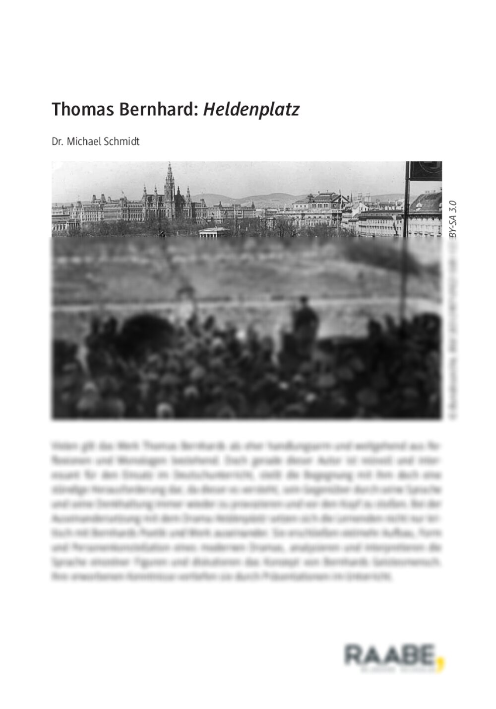 Thomas Bernhard: Heldenplatz - Seite 1