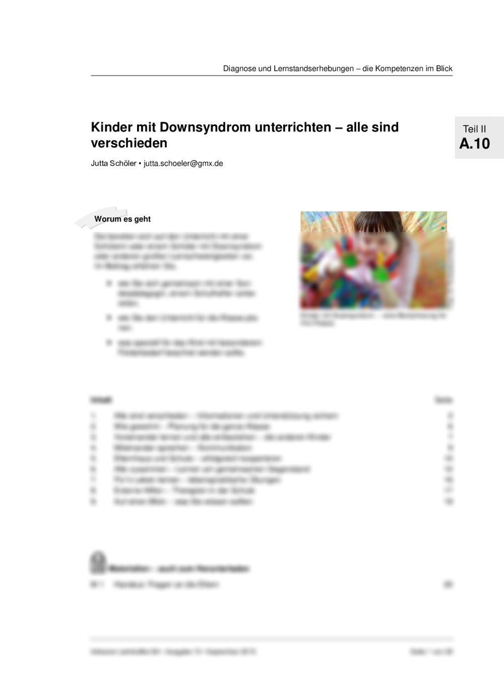 Kinder mit Downsyndrom unterrichten - Seite 1