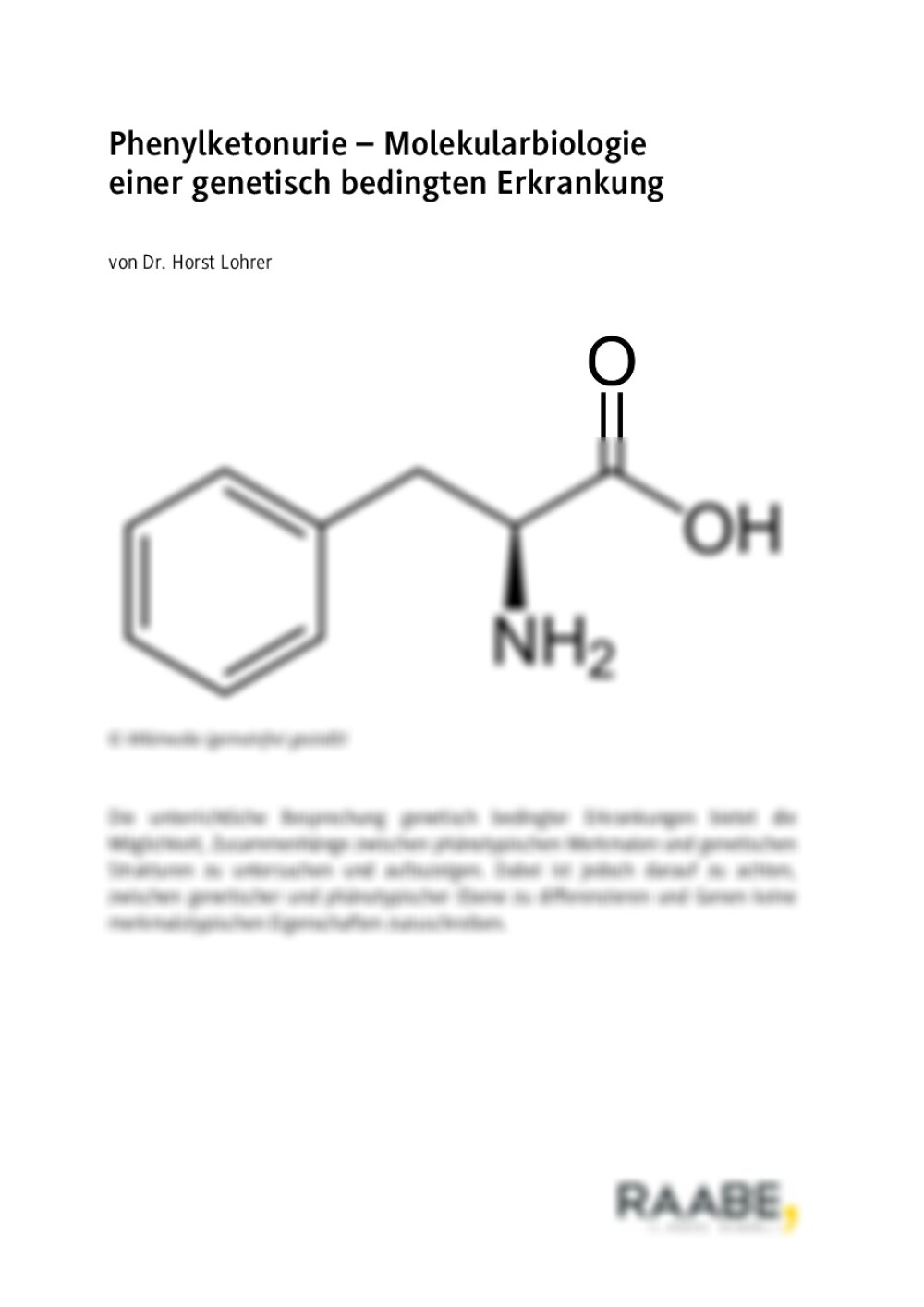 Phenylketonurie - Seite 1