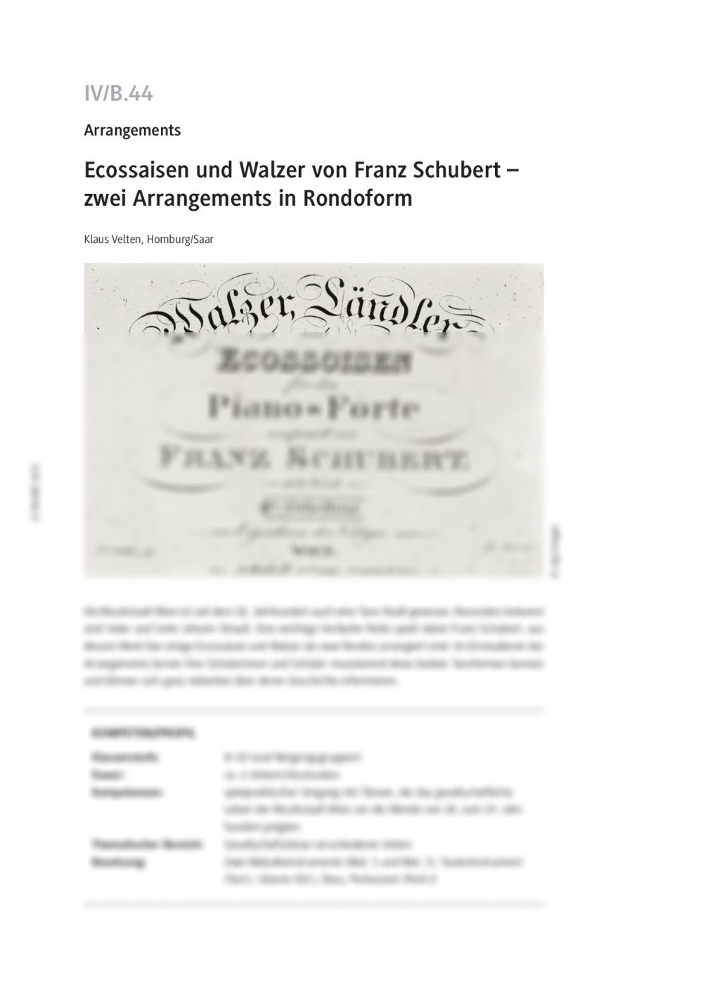 Ecossaisen und Walzer von Franz Schubert - Seite 1
