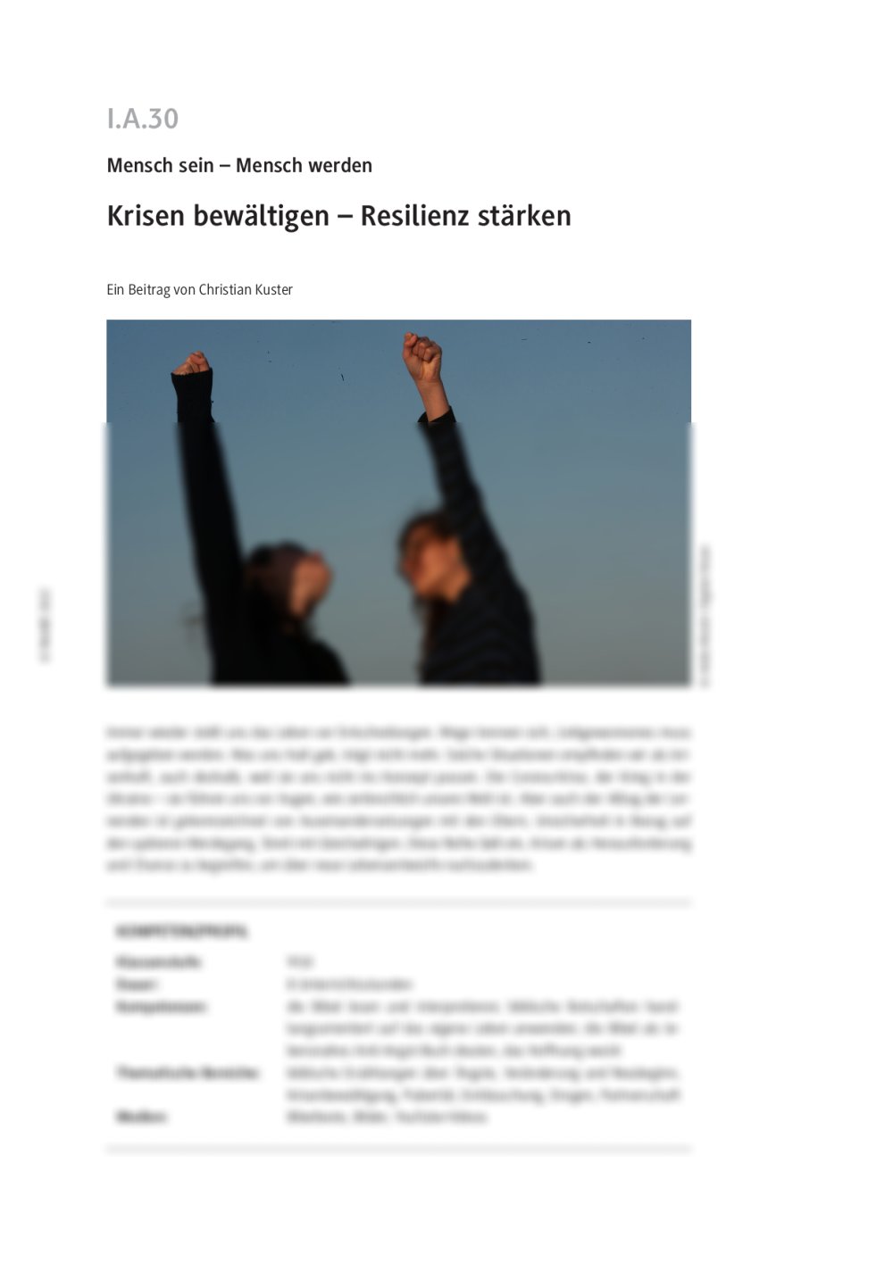 Krisen bewältigen - Seite 1