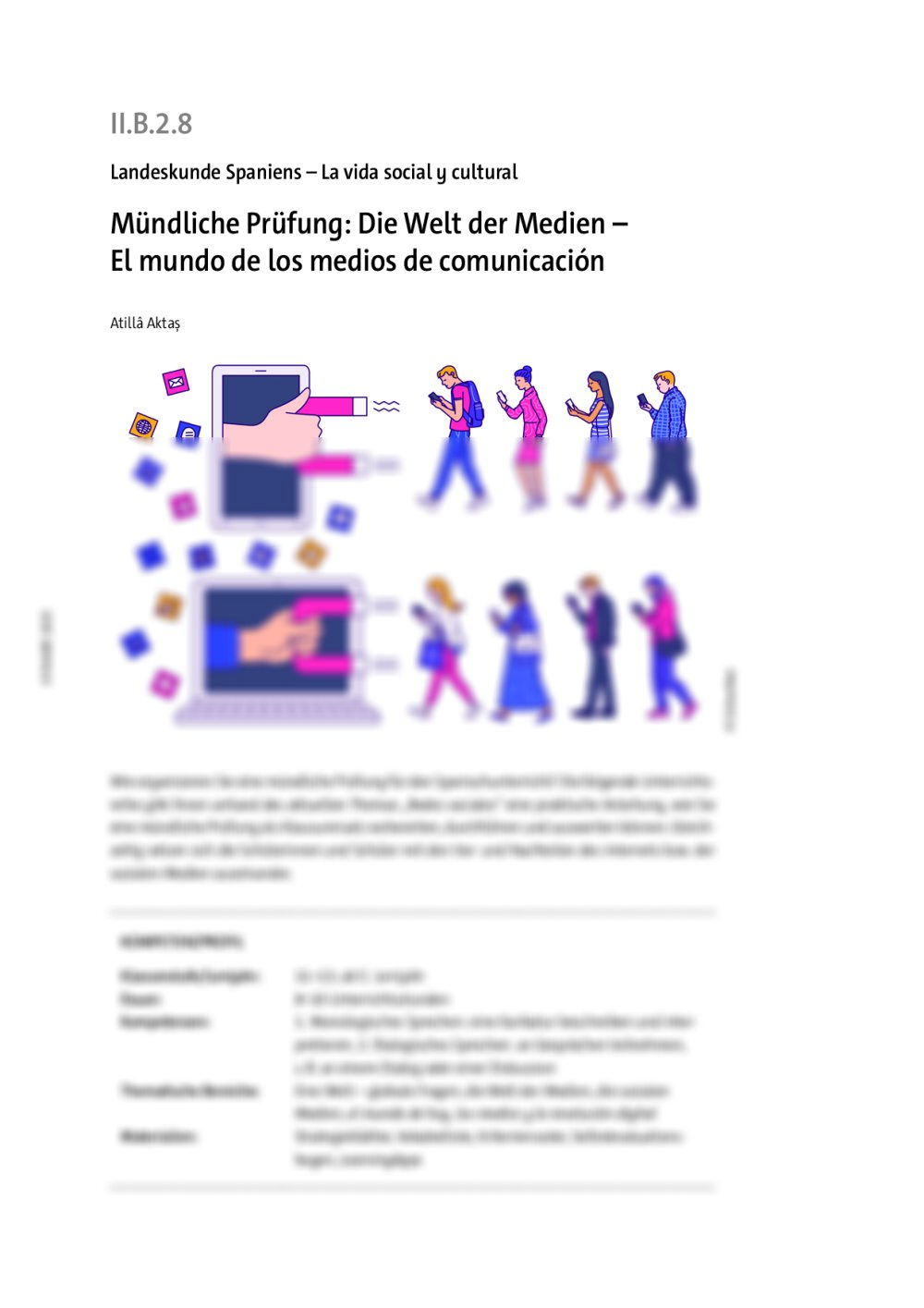 Mündliche Prüfung: Die Welt der Medien - Seite 1