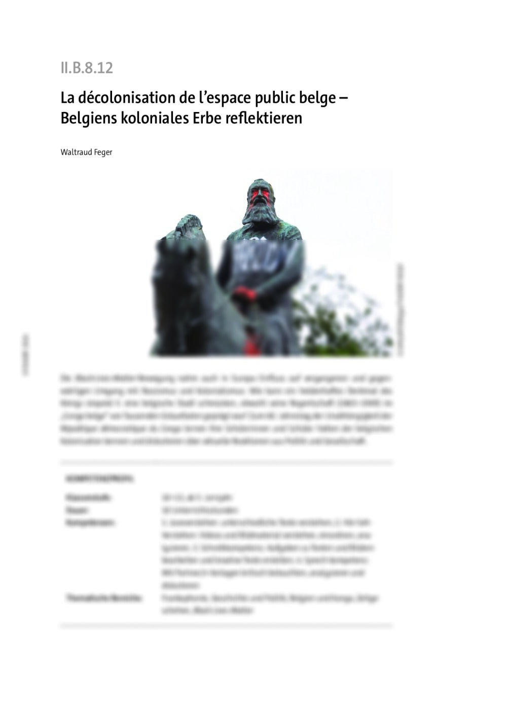 La décolonisation de l’espace public belge - Seite 1