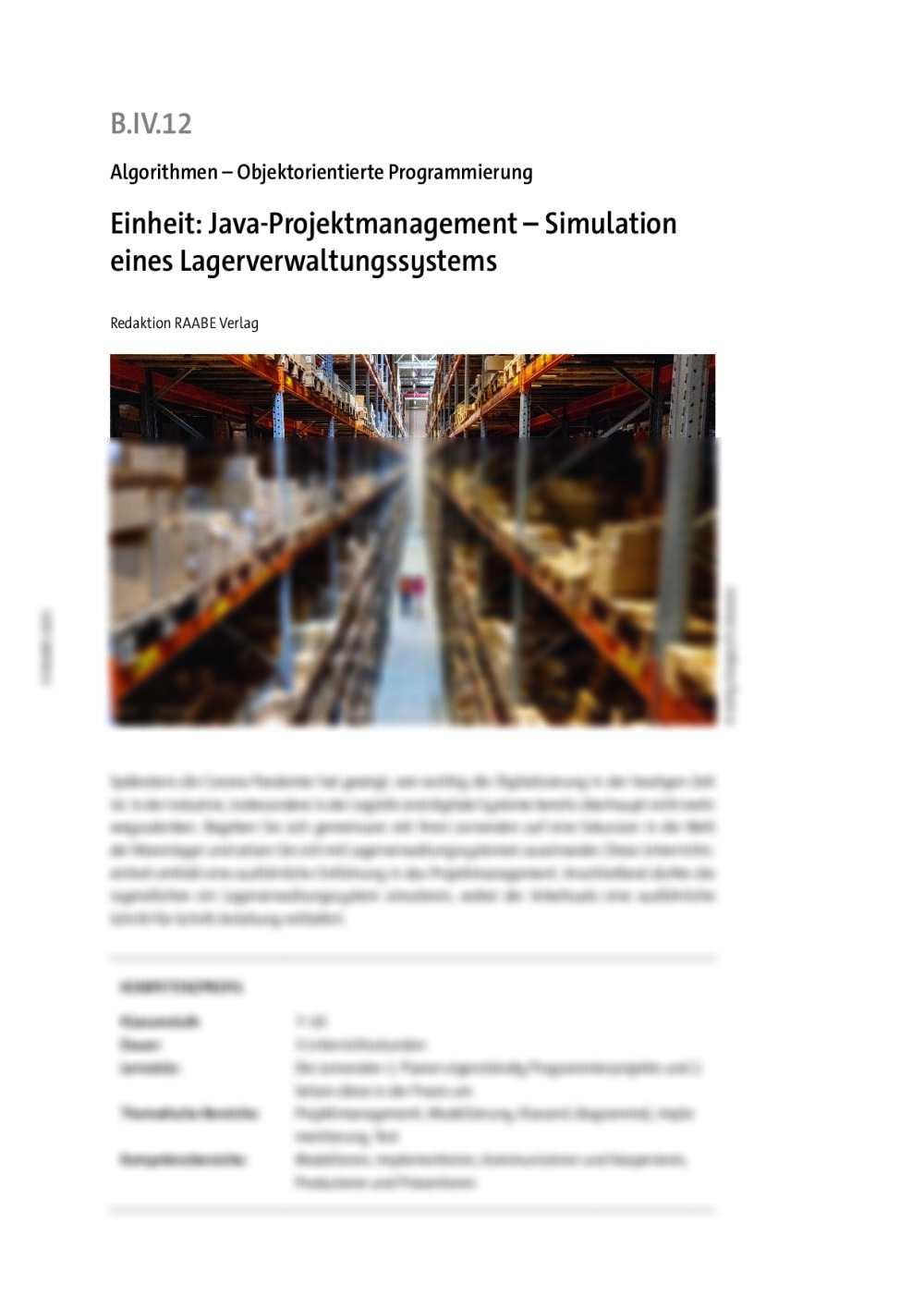 Einheit: Java-Projektmanagement - Seite 1