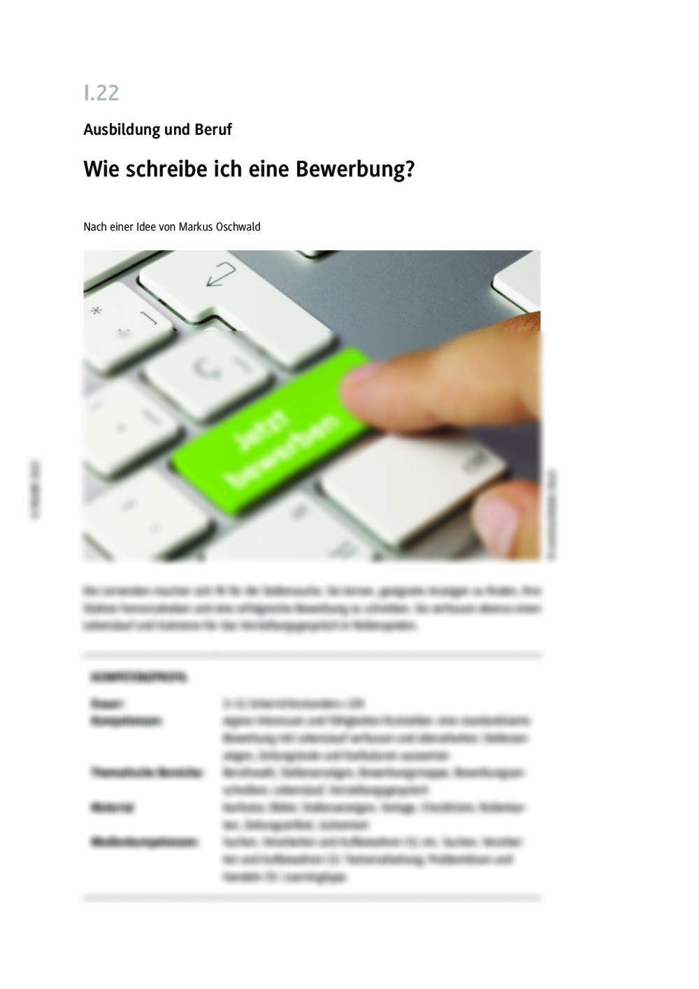 Wie schreibe ich eine Bewerbung? - Seite 1