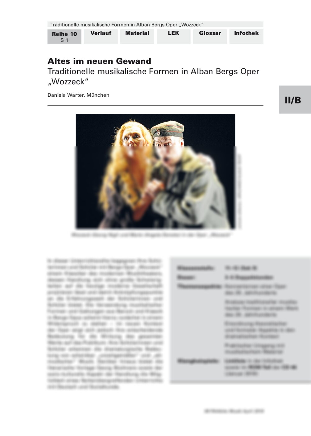 Traditionelle musikalische Formen in Alban Bergs Oper „Wozzeck“ - Seite 1