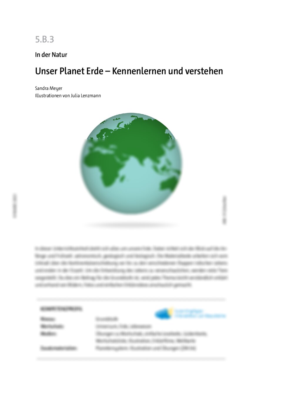 Unser Planet Erde - Seite 1