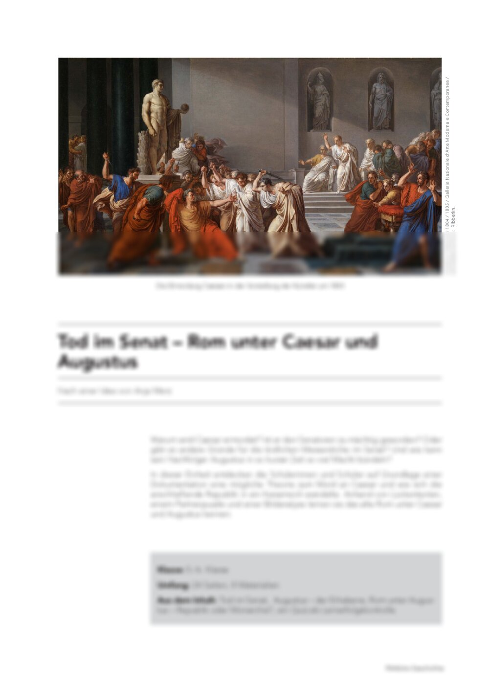 Rom unter Caesar und Augustus - Seite 1