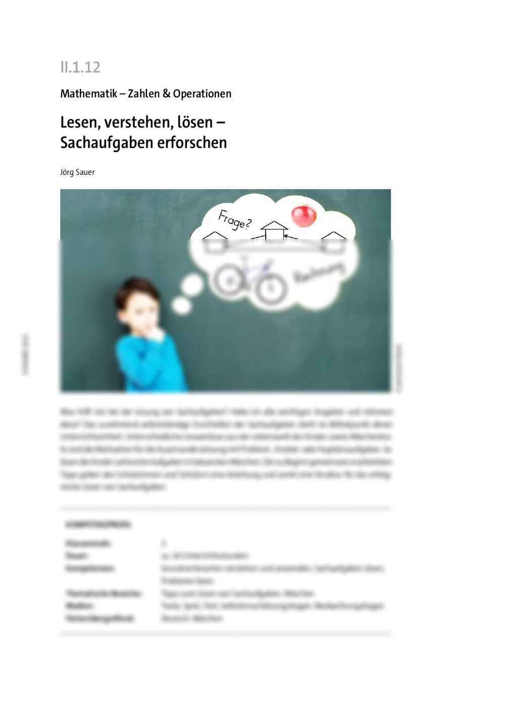 Lesen, verstehen, lösen - Seite 1