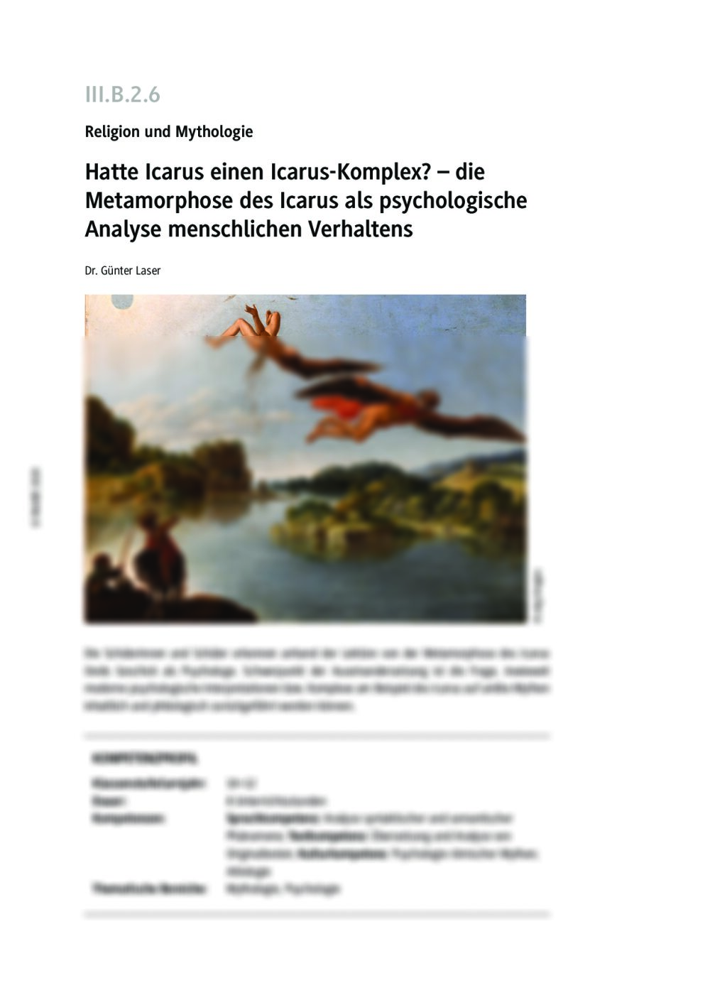 Hatte Icarus einen Icarus-Komplex? - Seite 1