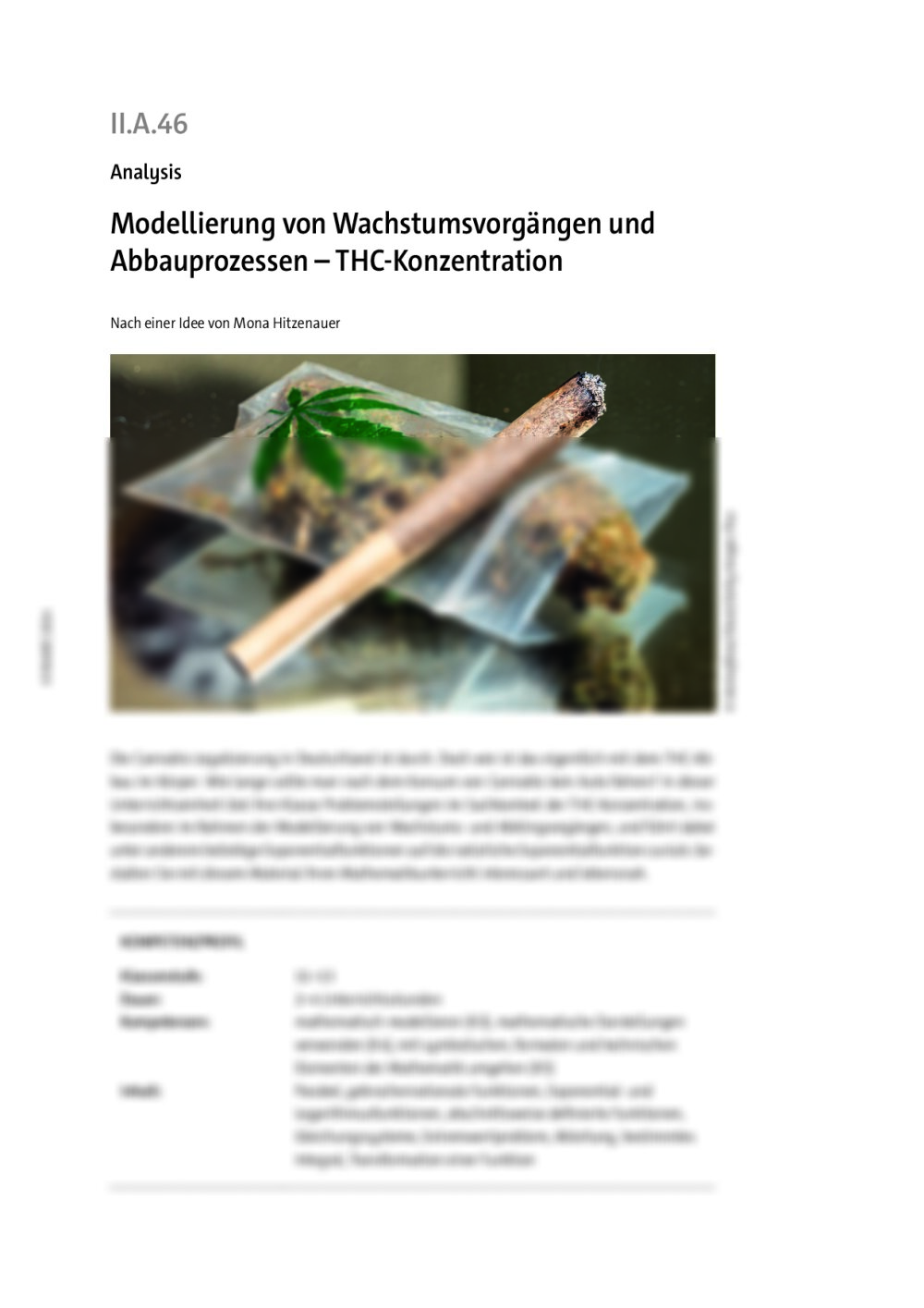Modellierung von Wachstumsvorgängen und Abbauprozessen  - Seite 1