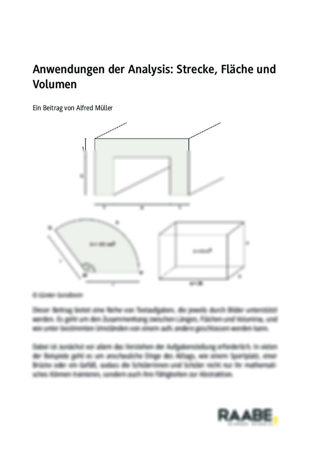 Anwendungen der Analysis - Seite 1