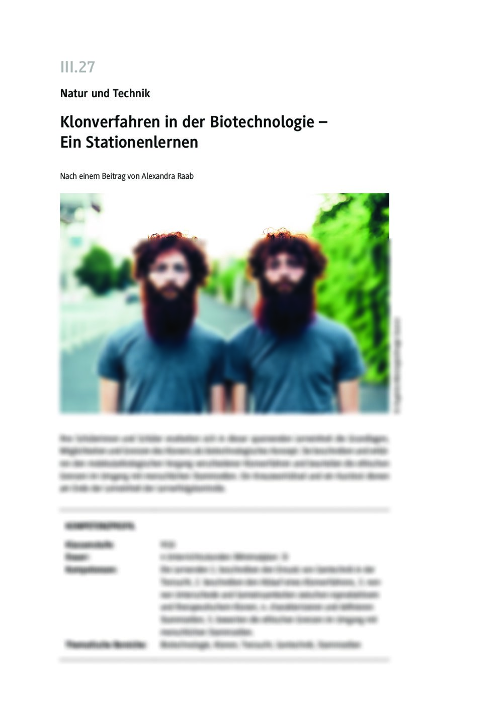 Klonverfahren in der Biotechnologie - Seite 1