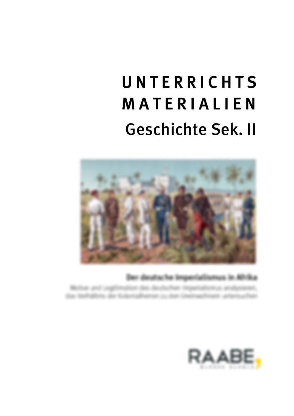 Der deutsche Imperialismus in Afrika - Seite 1
