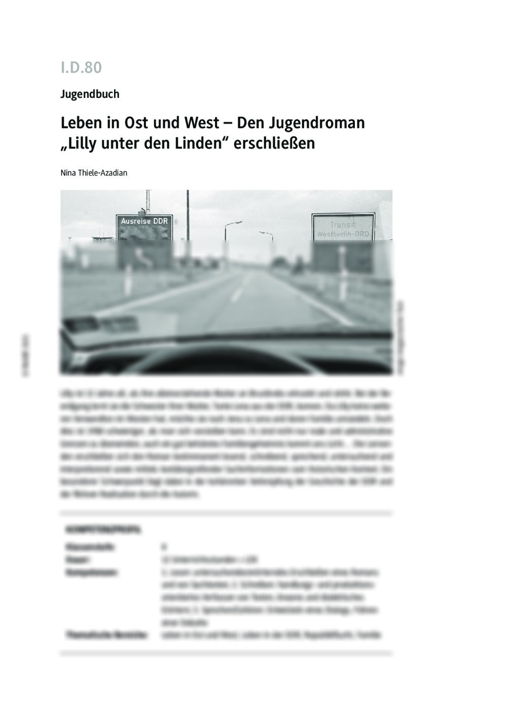 Leben in Ost und West - Seite 1