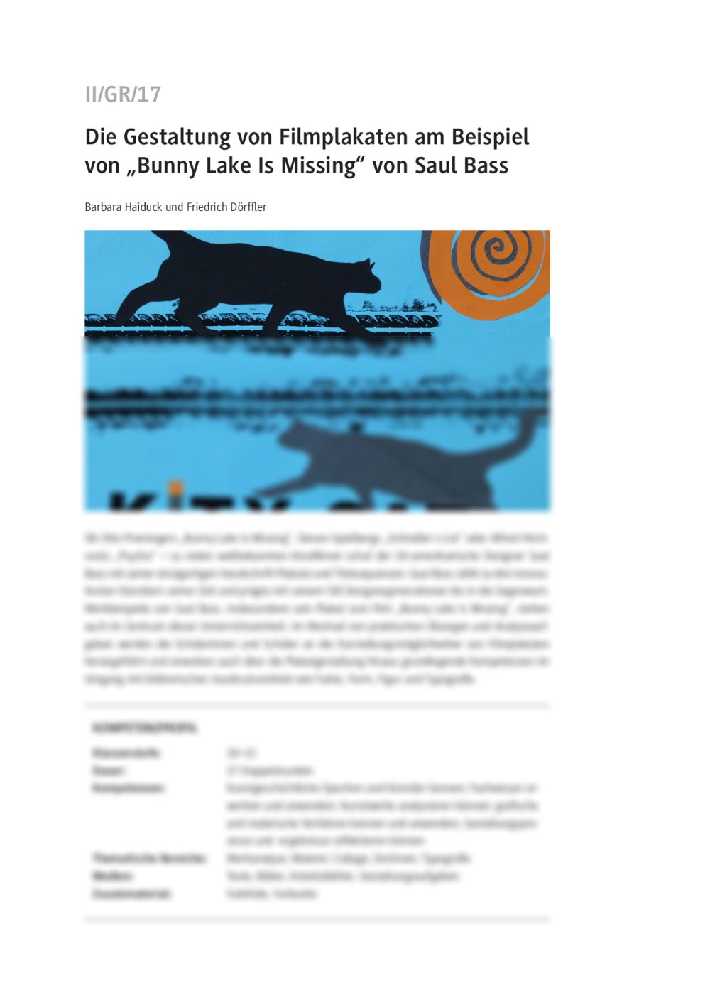 "Bunny Lake Is Missing" von Saul Bass - Seite 1