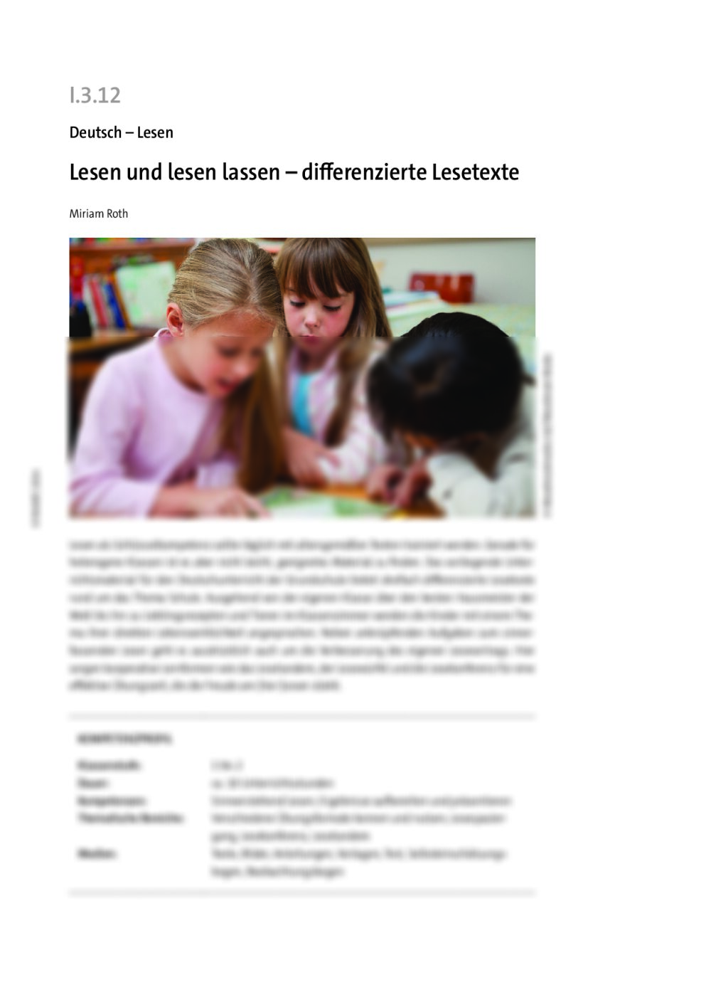 Lesen und lesen lassen - Seite 1