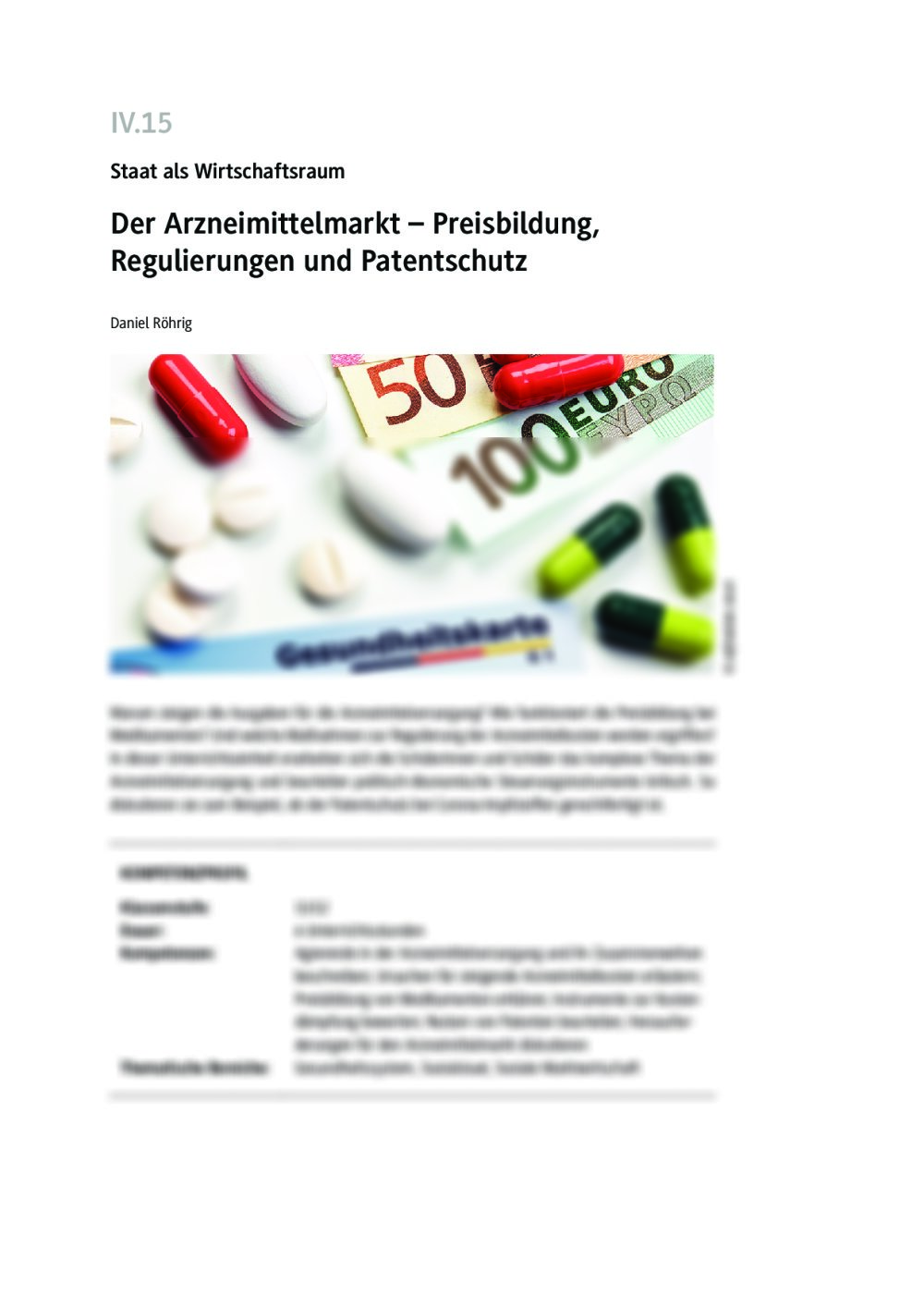 Der Arzneimittelmarkt - Seite 1
