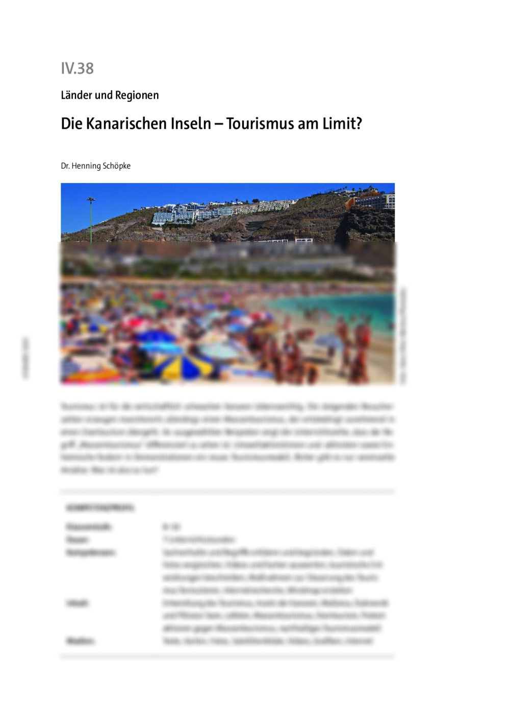 Die Kanarischen Inseln  - Seite 1
