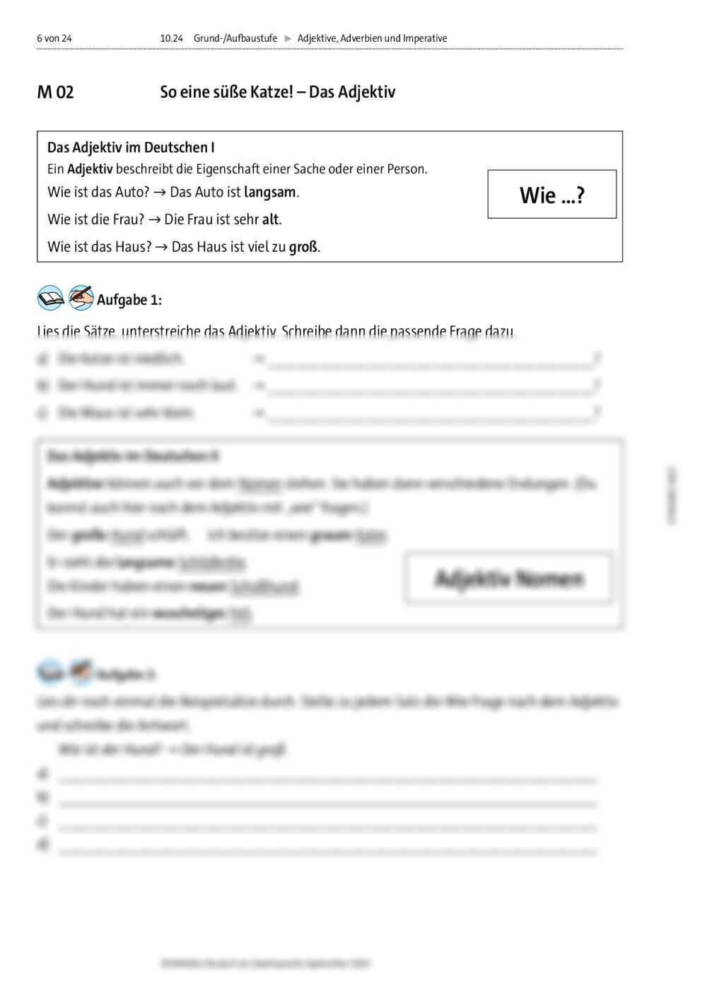 Adverbien Und Adjektive Englisch übungen Pdf Adjektive, Adverbien und Imperative | RAAbits Online