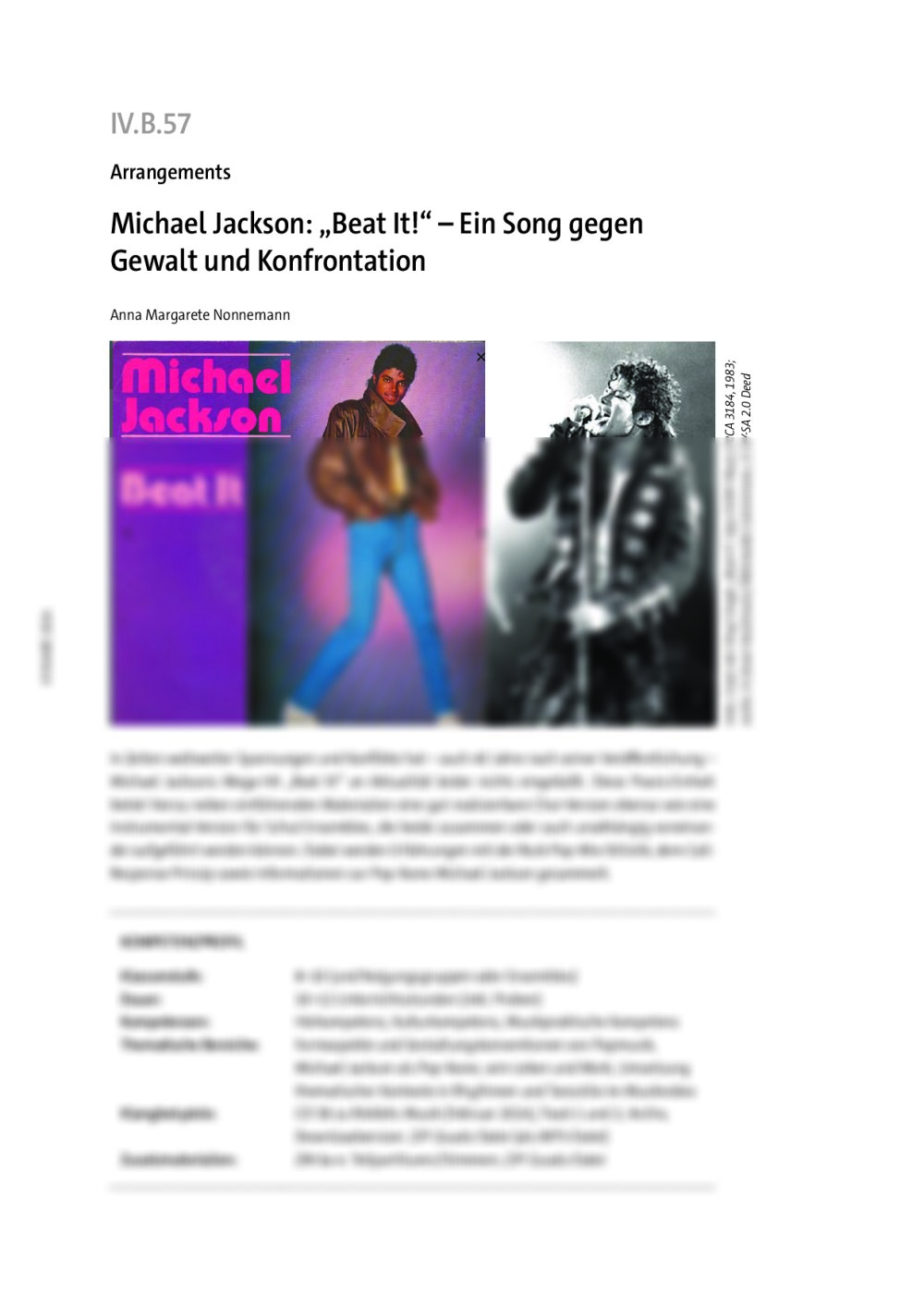 Michael Jackson: „Beat It!“ - Seite 1