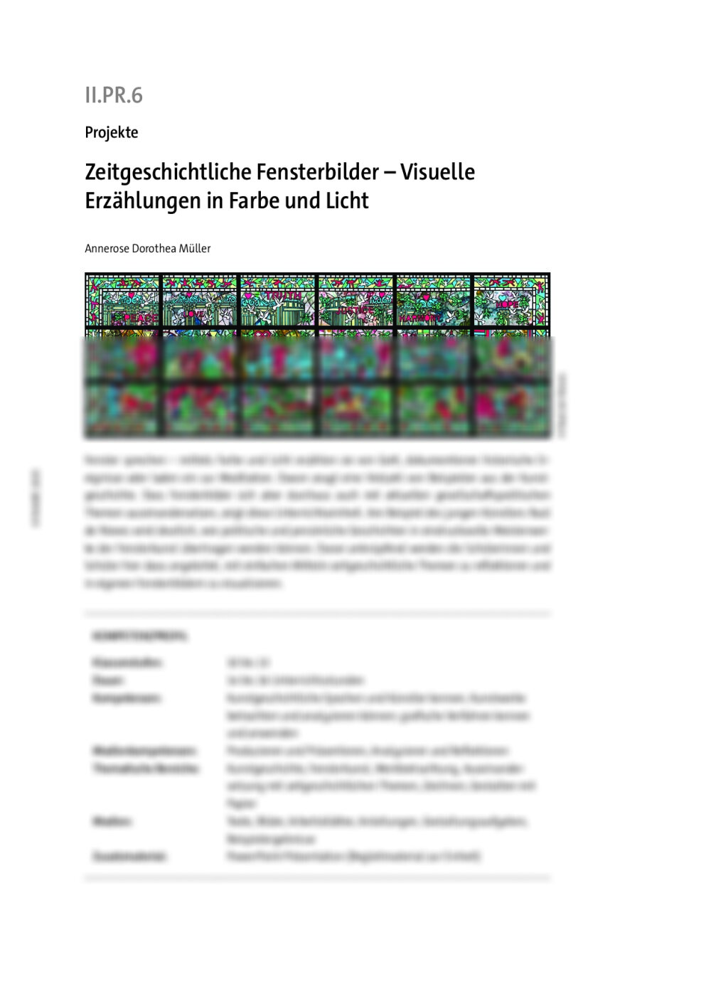 Zeitgeschichtliche Fensterbilder - Seite 1