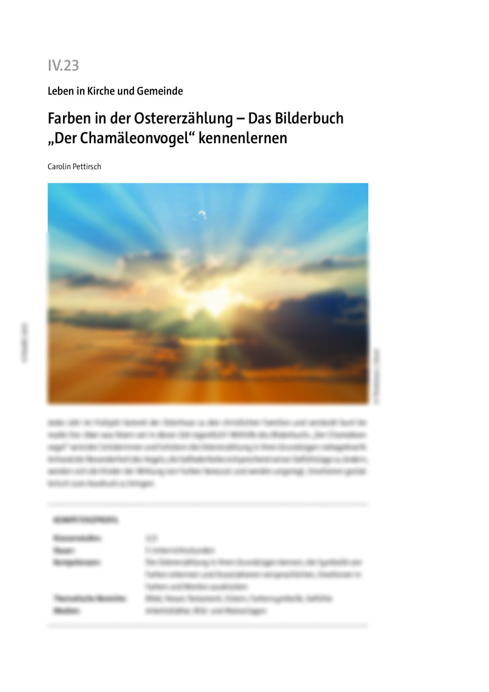 Farben in der Ostererzählung - Seite 1