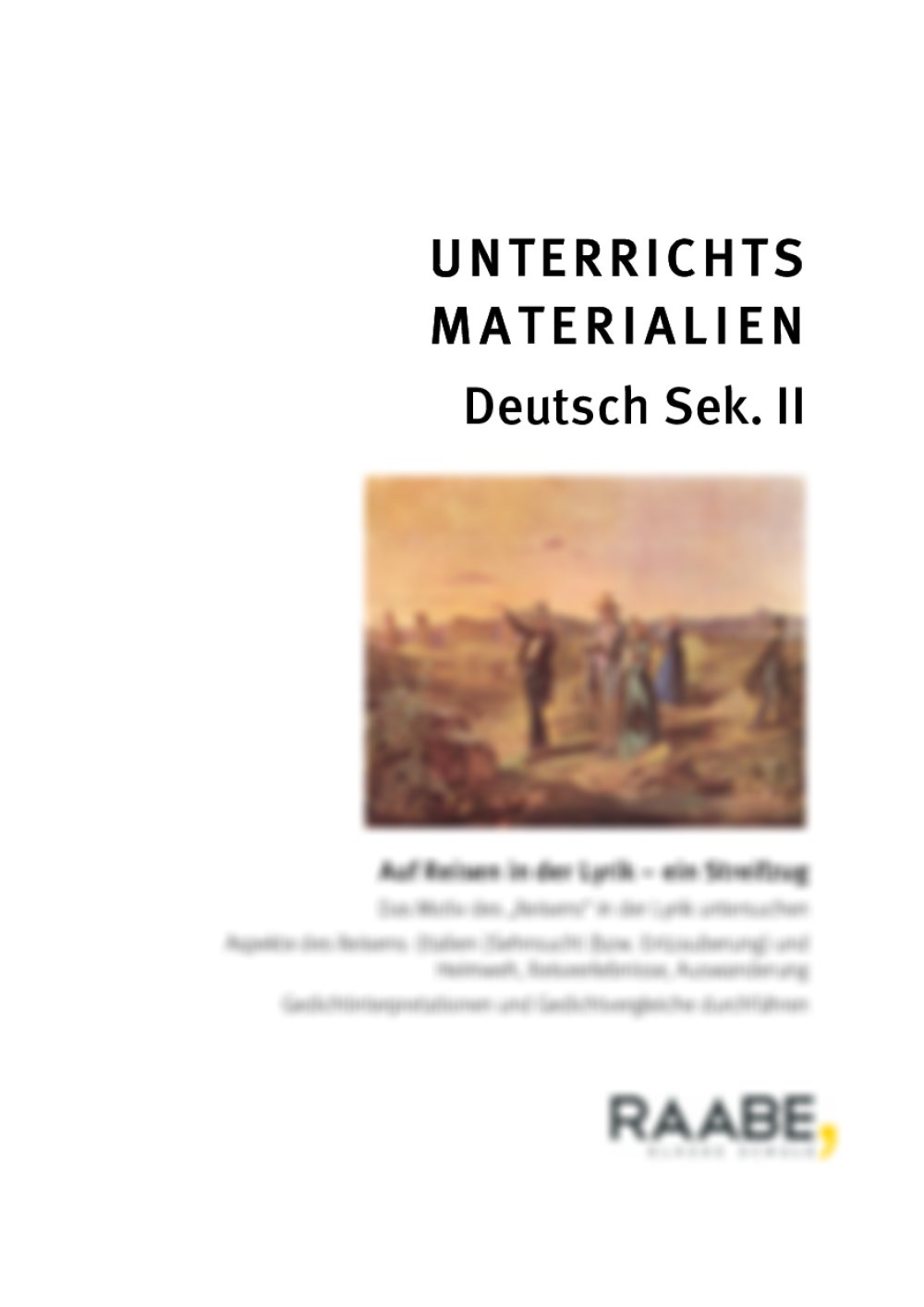 Auf Reisen in der Lyrik - Seite 1