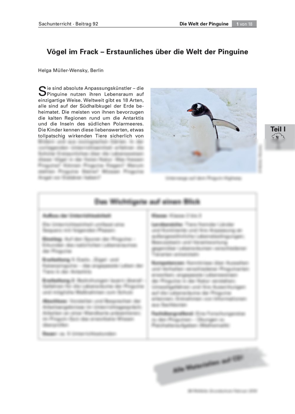 Erstaunliches über die Welt der Pinguine - Seite 1