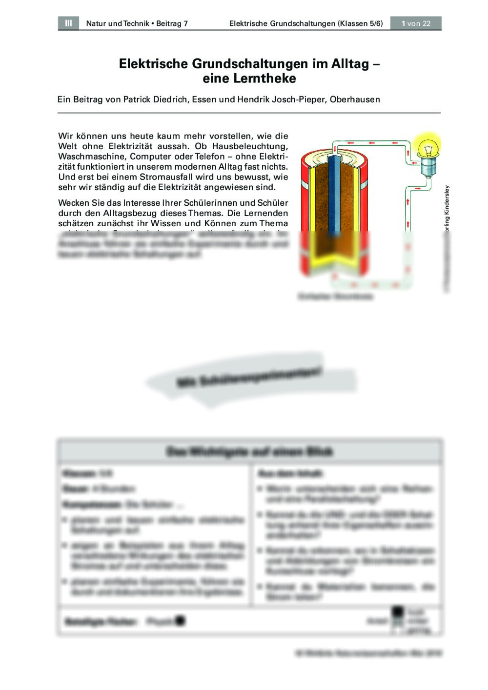 Elektrische Grundschaltungen - Seite 1