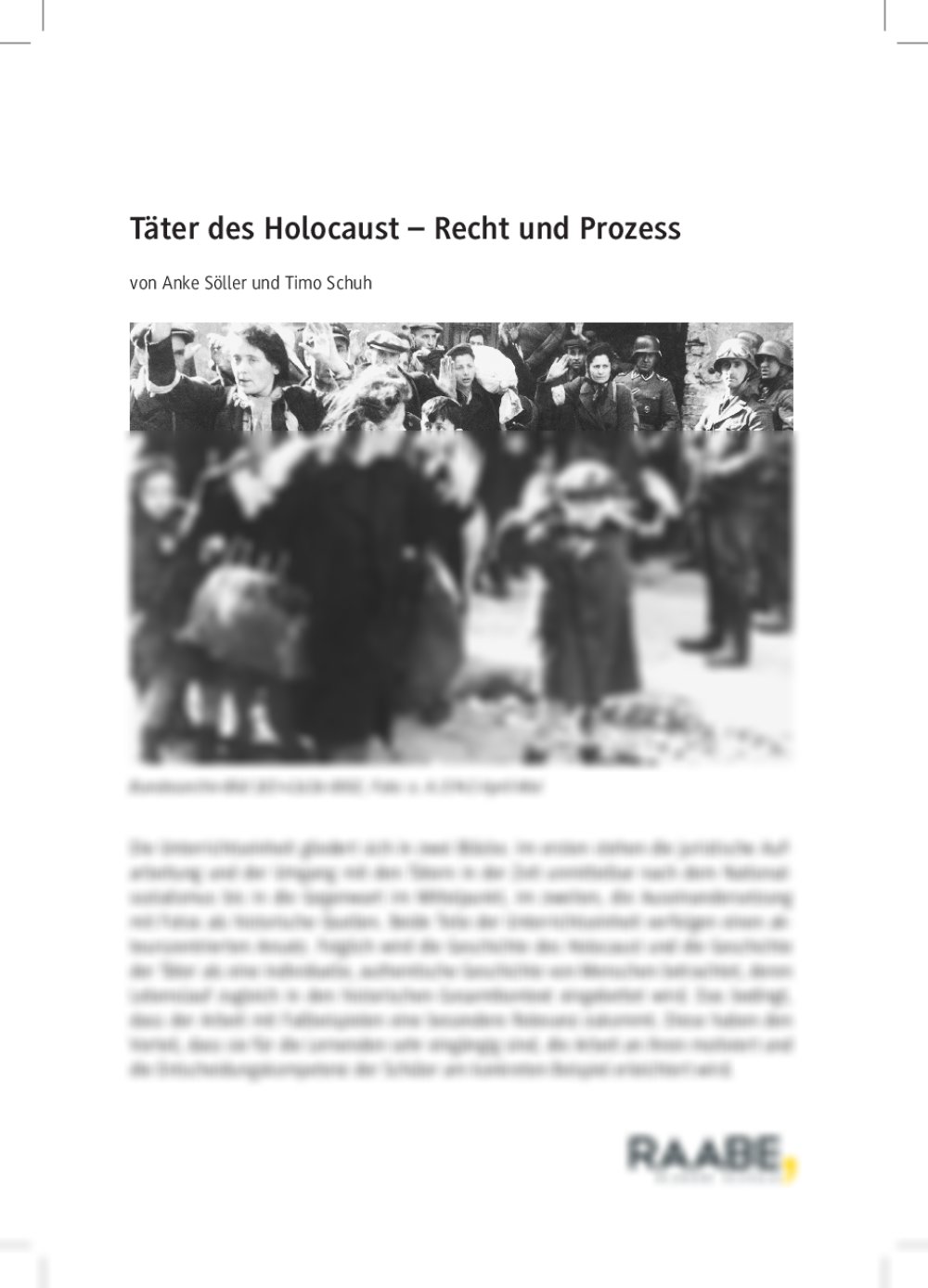 Täter des Holocaust – Recht und Prozess - Seite 1