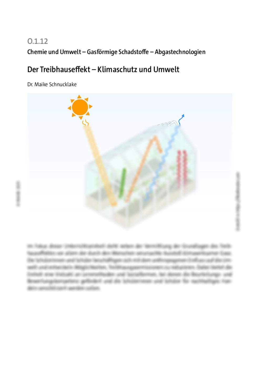 Der Treibhauseffekt - Seite 1
