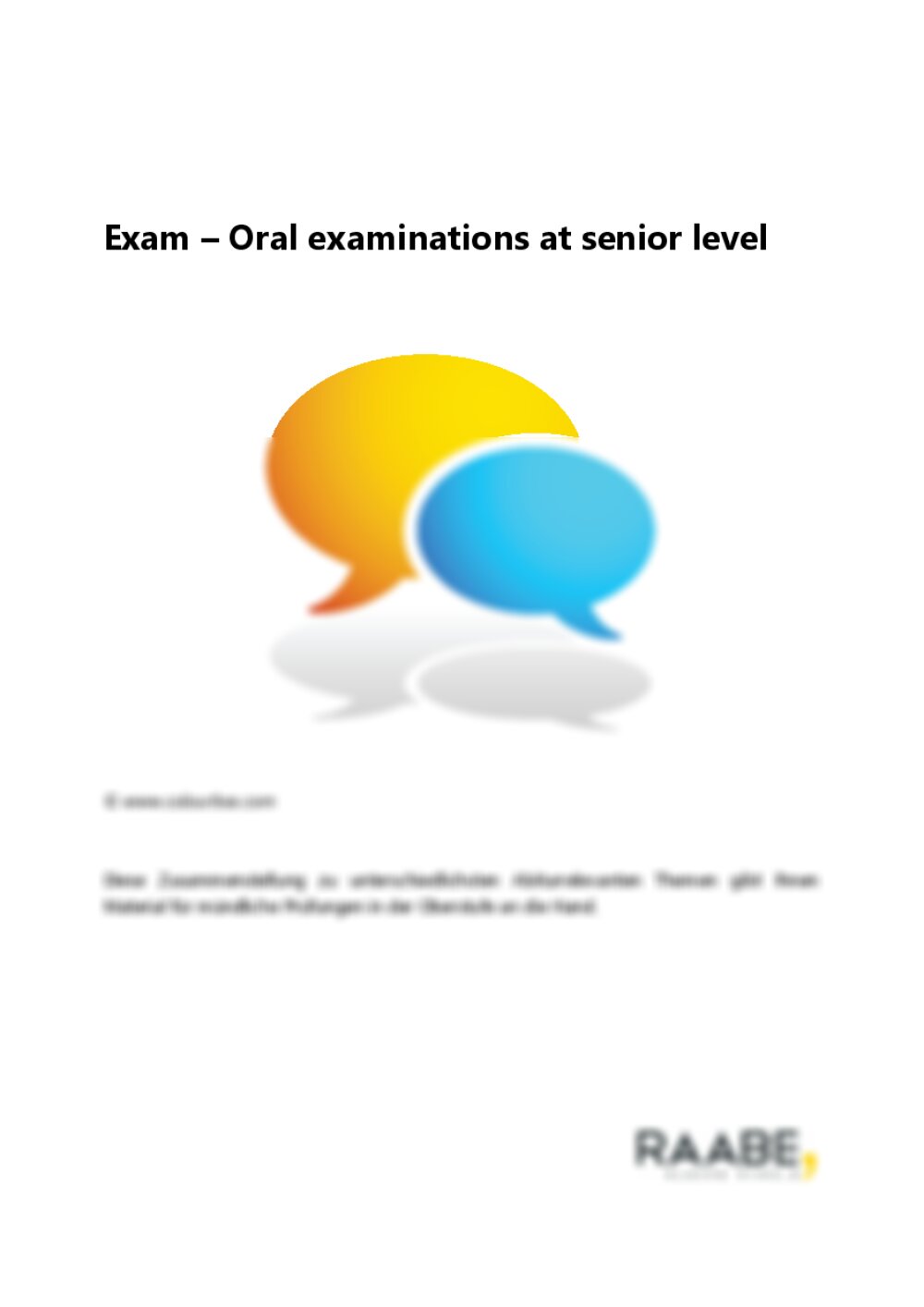 Exam – Oral examinations at senior level - Seite 1