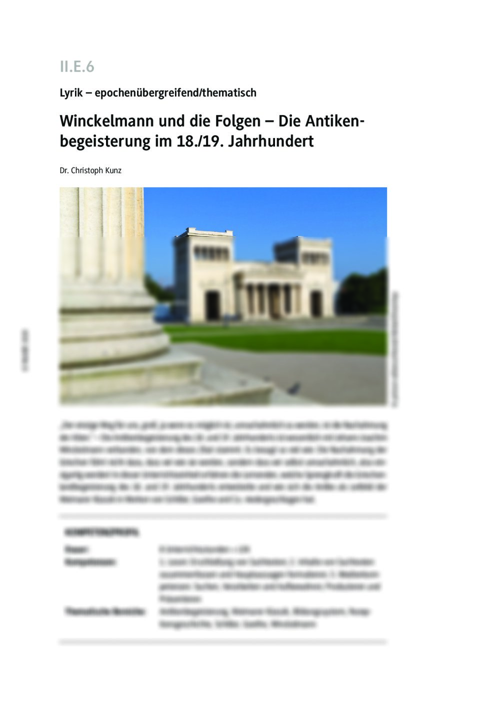 Winckelmann und die Folgen - Seite 1