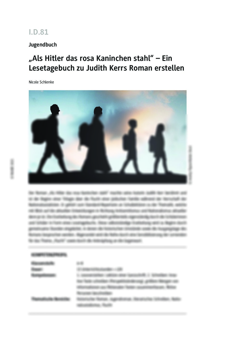 "Als Hitler das rosa Kaninchen stahl" - Seite 1