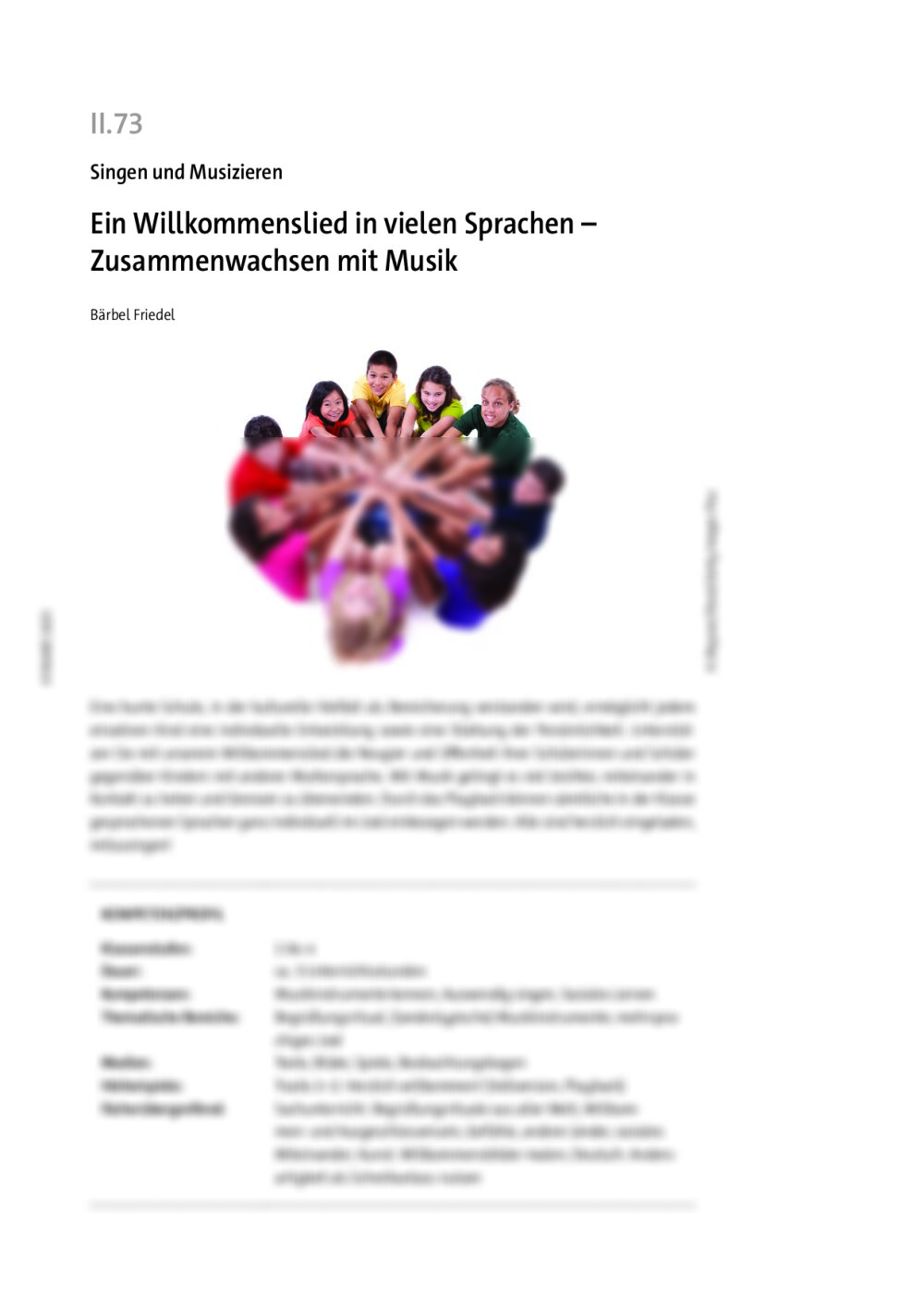 Ein Willkommenslied in vielen Sprachen - Seite 1
