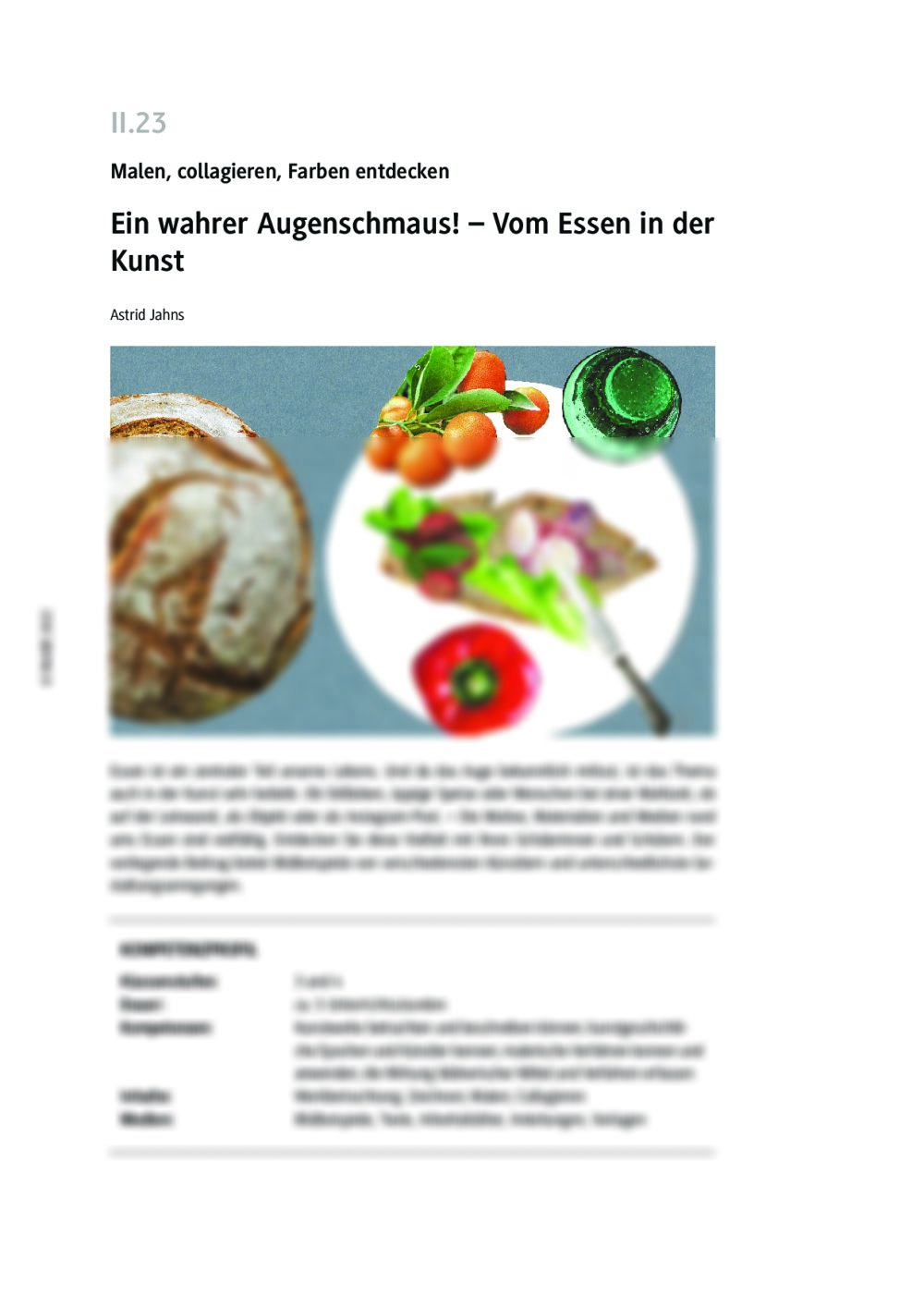 Vom Essen in der Kunst - Seite 1