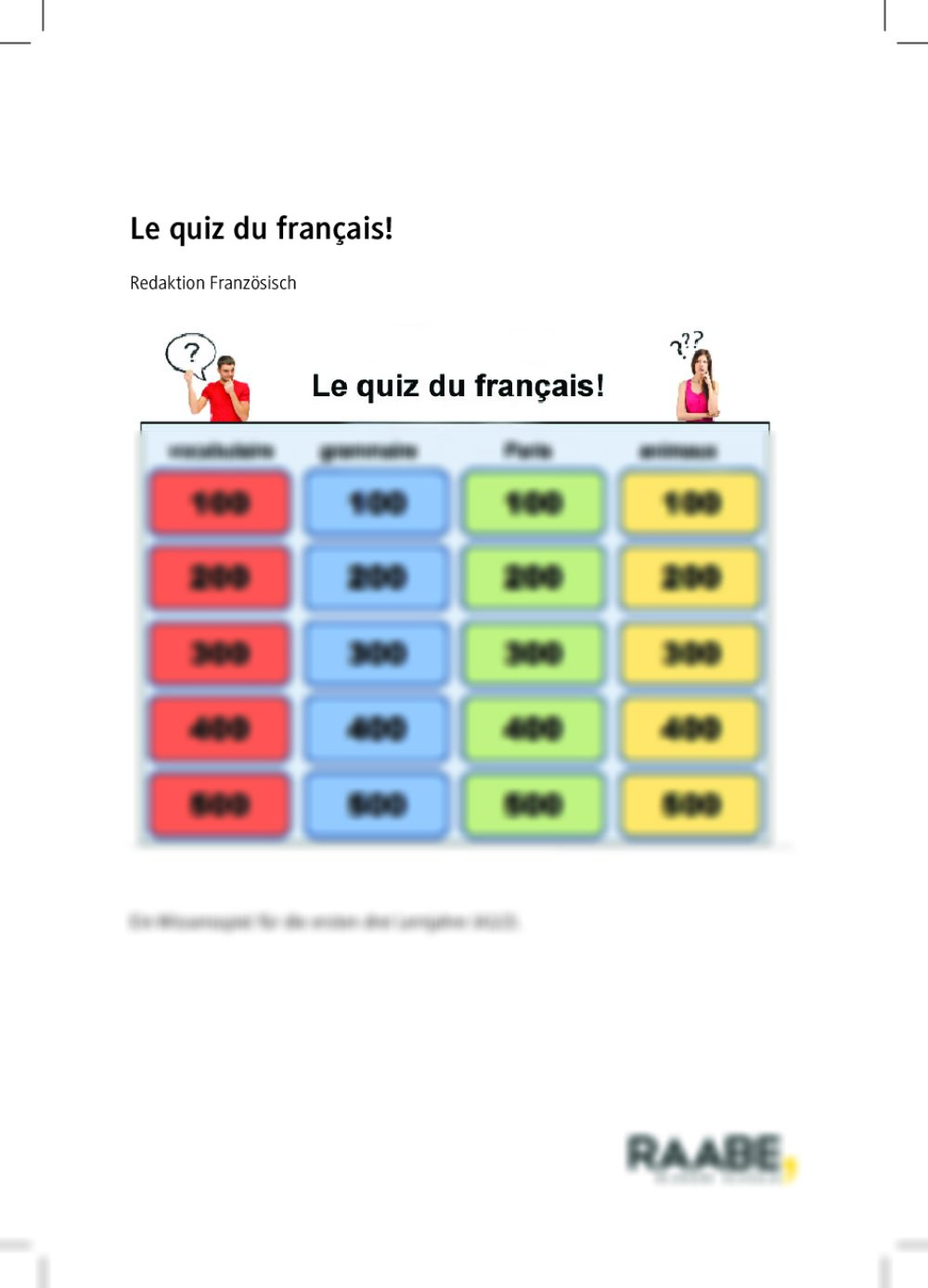 Le quiz du francais! - Seite 1