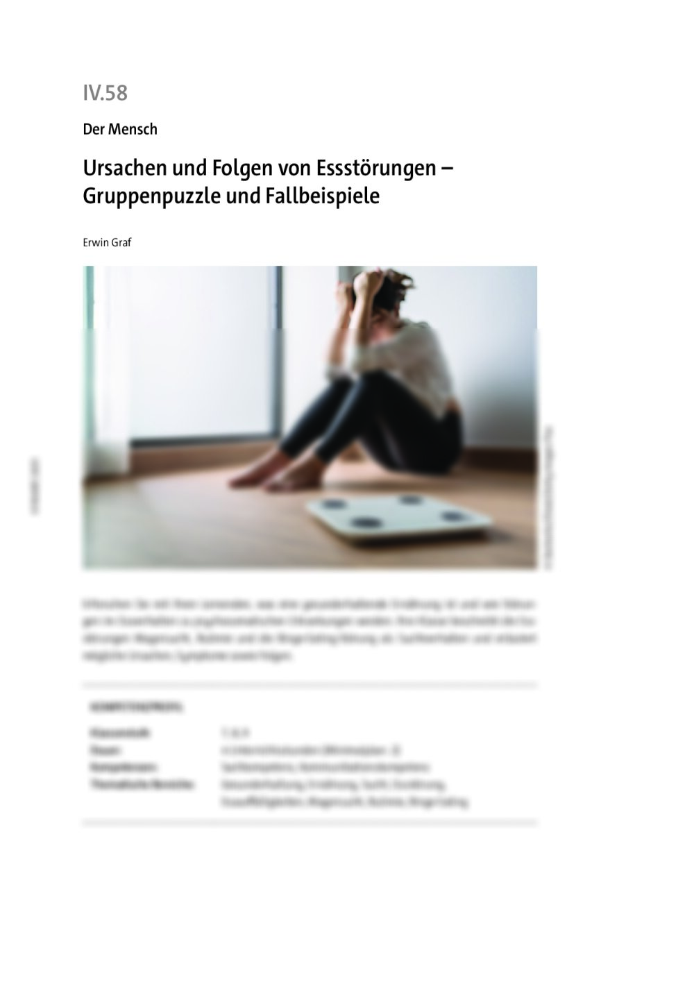Ursachen und Folgen von Essstörungen - Seite 1