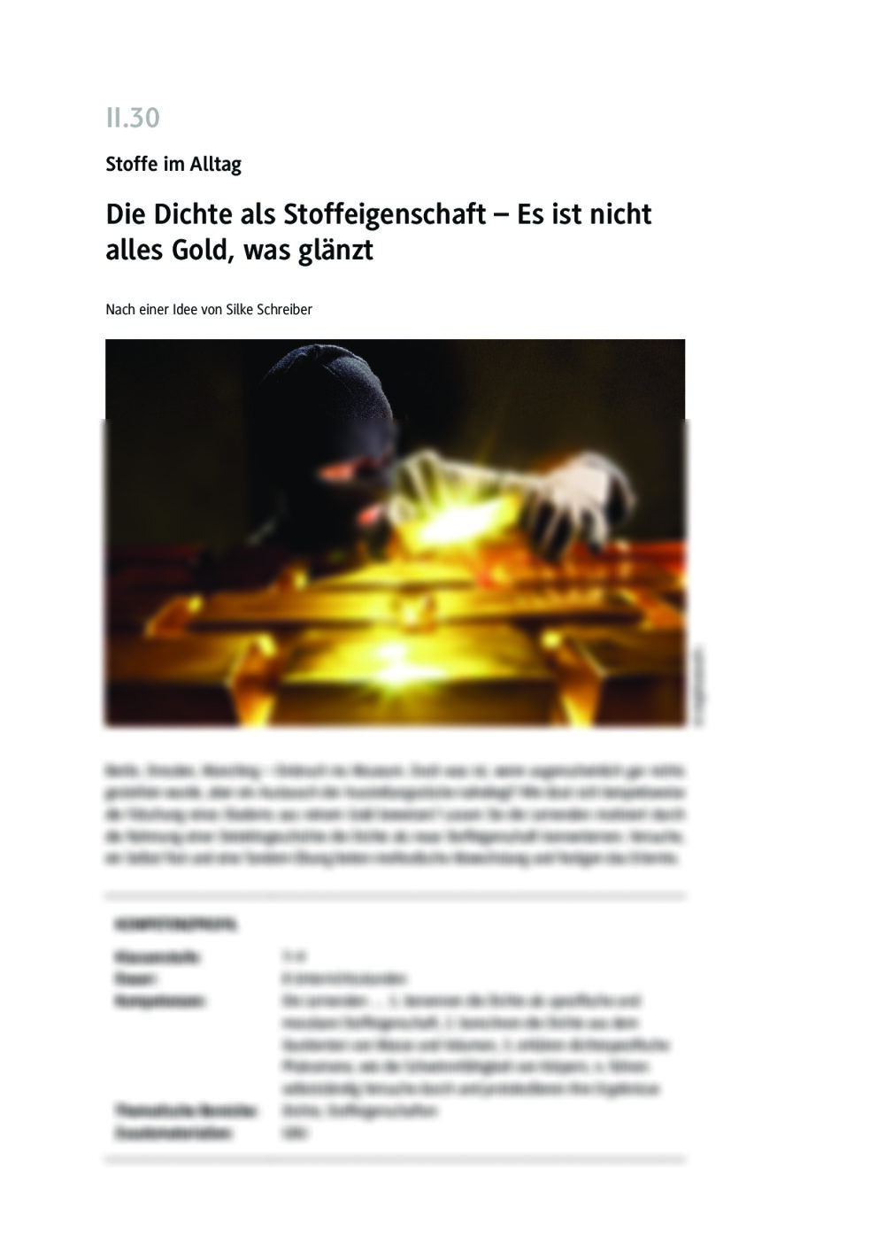 Die Dichte als Stoffeigenschaft - Seite 1