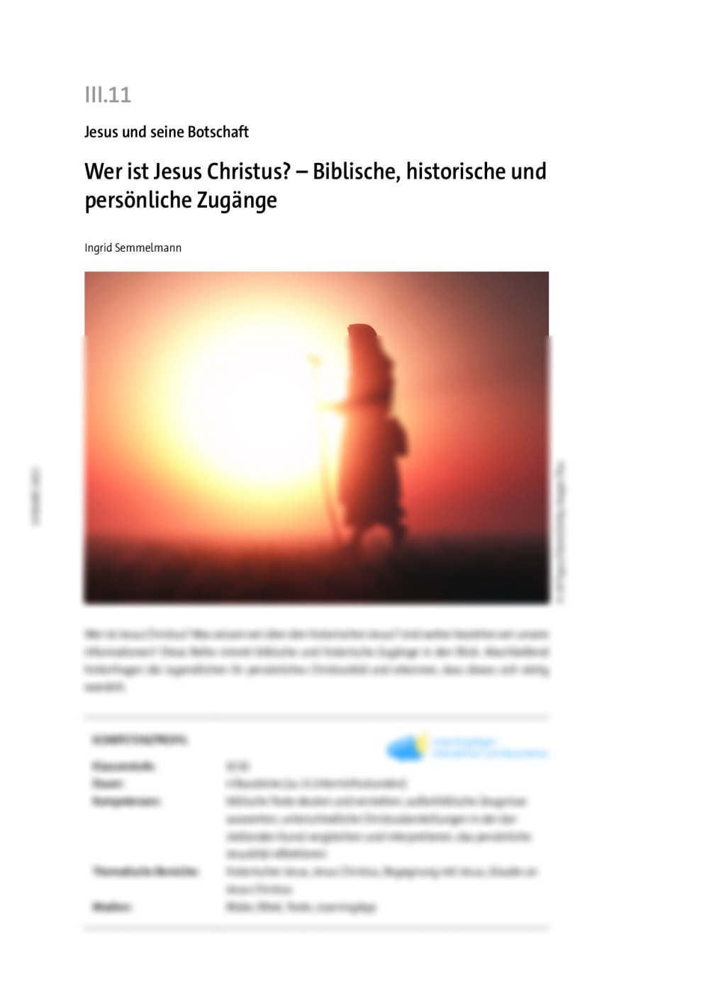 Wer ist Jesus Christus? - Seite 1