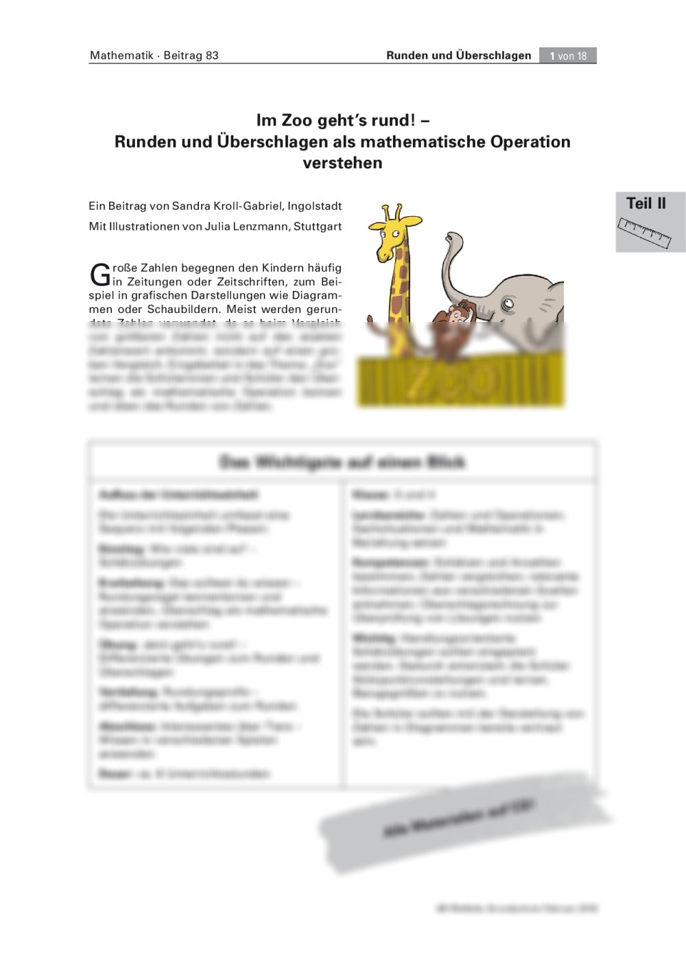 Runden und Überschlagen als mathematische Operation verstehen - Seite 1