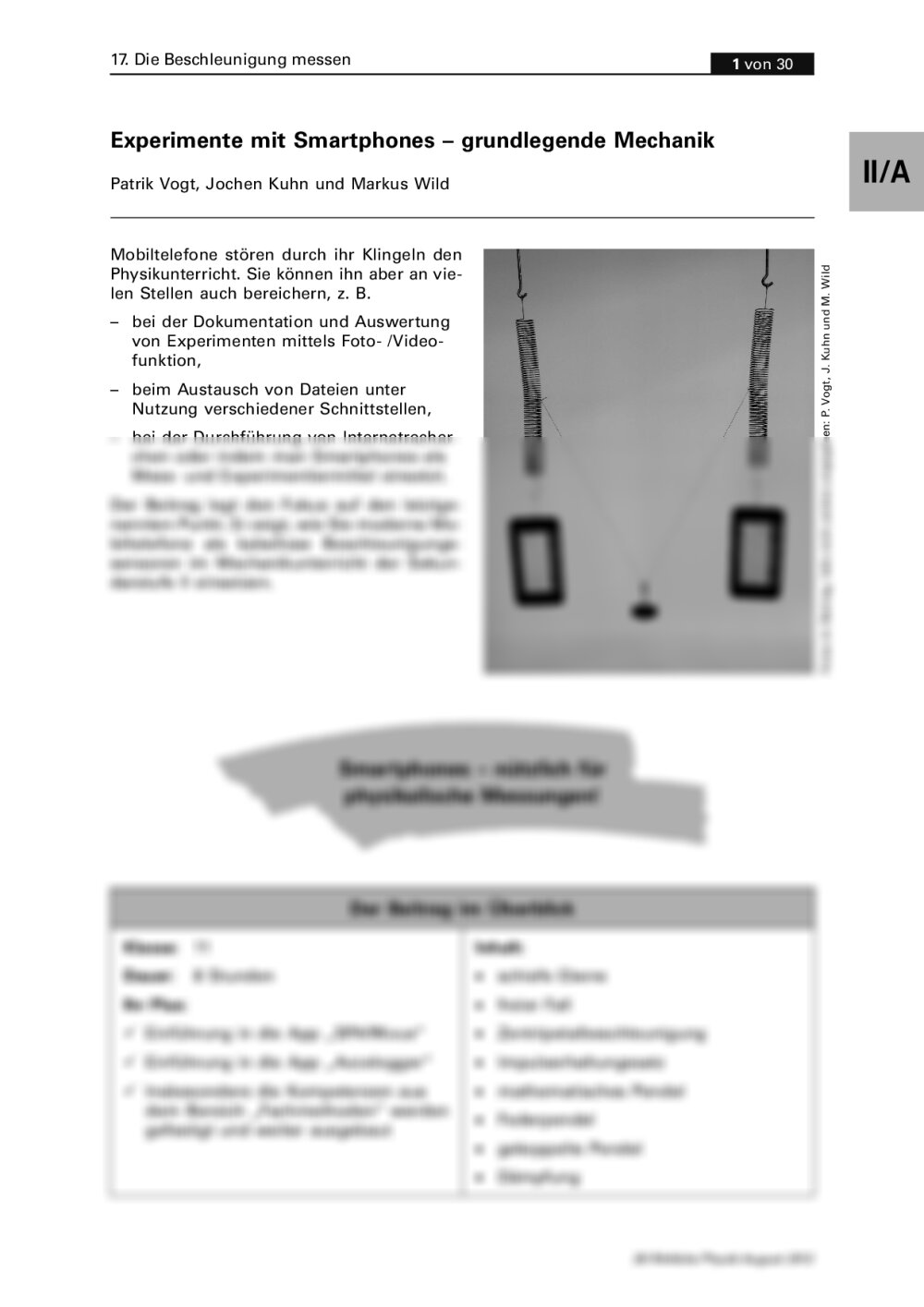 Experimente mit Smartphones - Seite 1