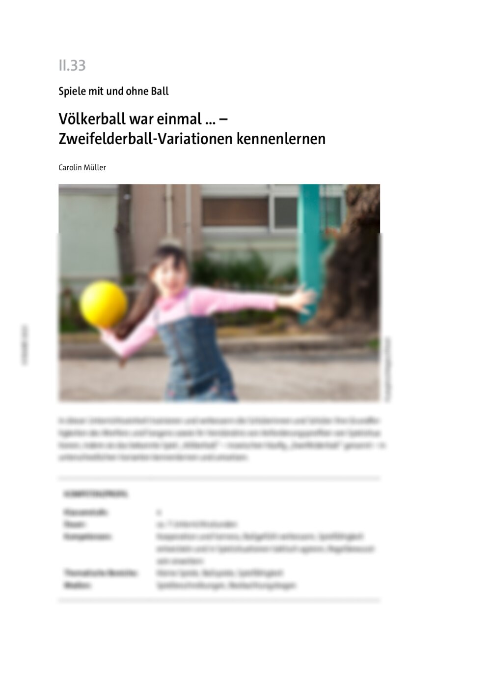 Völkerball war einmal ... - Seite 1