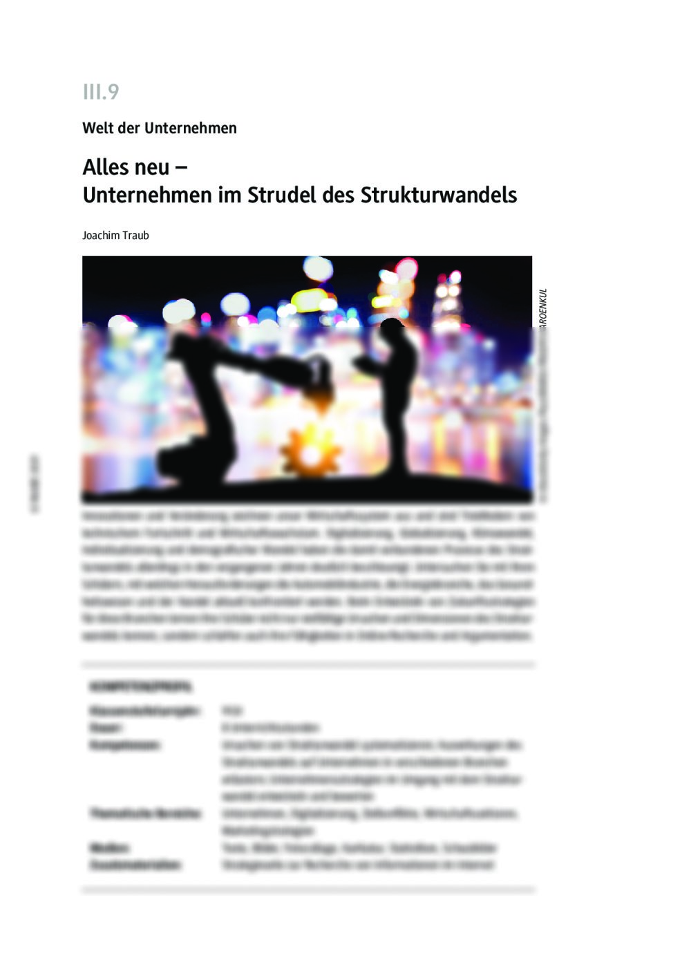 Unternehmen im Strudel des Strukturwandels - Seite 1