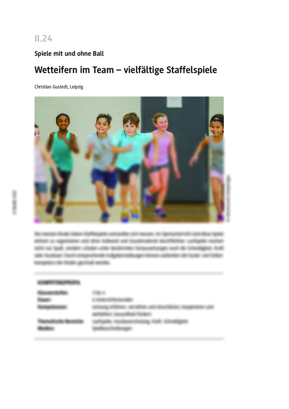 Vielfältige Staffelspiele - Seite 1